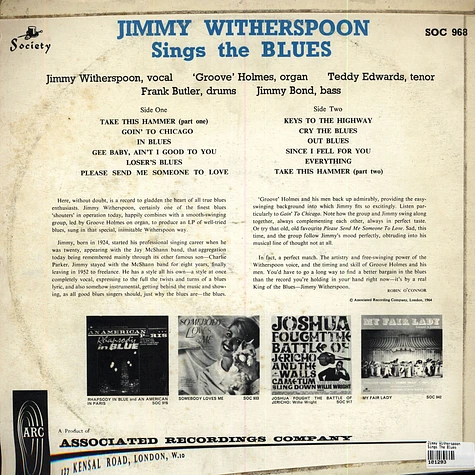 Jimmy Witherspoon - Sings The Blues