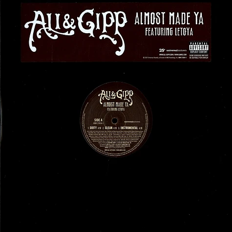 Ali & Gipp - Almost made ya feat. Letoya