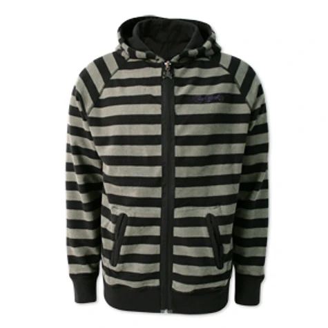 Zoo York - Revesible stripe zip-up hoodie