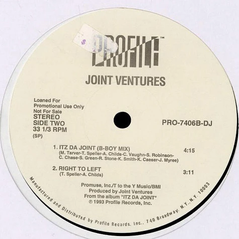 Joint Ventures - Itz Da Joint