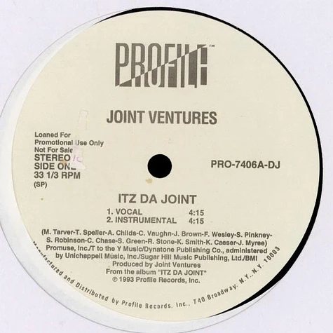 Joint Ventures - Itz Da Joint