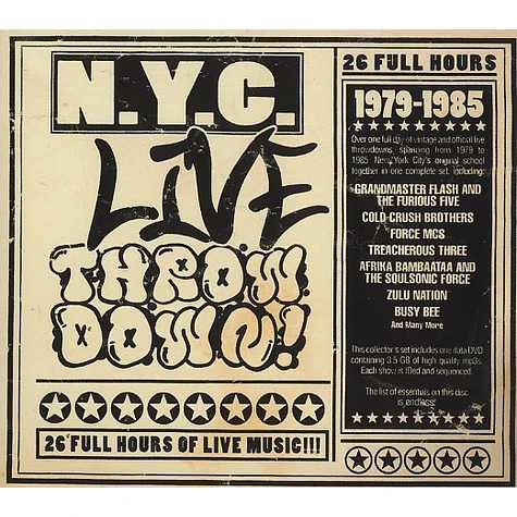 V.A. - NYC live throw down - 1979-1985