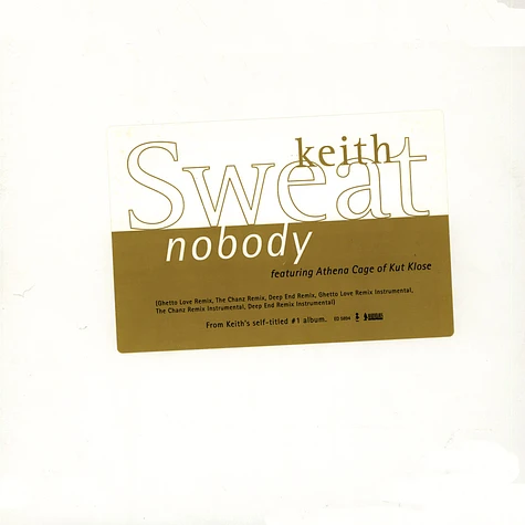 Keith Sweat - Nobody feat. Athena Cage
