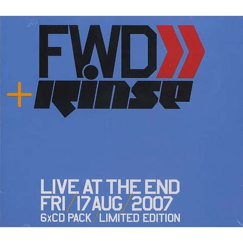 FWD & Rinse present - Live at The End, Friday 17 August 2007