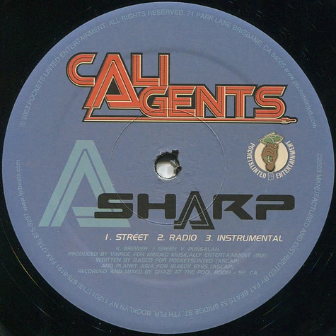 Cali Agents - Sharp / Cali Nights