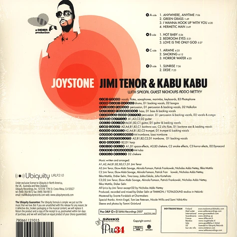 Jimi Tenor & Kabu Kabu - Joystone