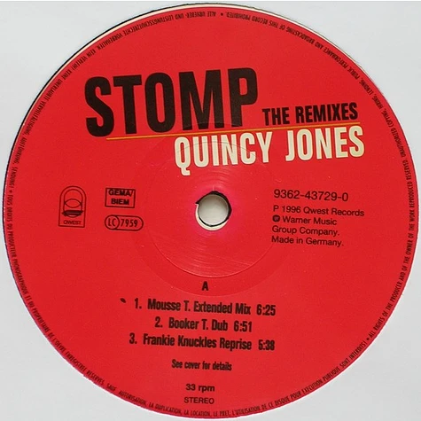 Quincy Jones - Stomp (The Remixes)