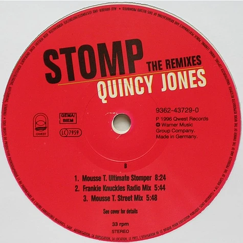 Quincy Jones - Stomp (The Remixes)
