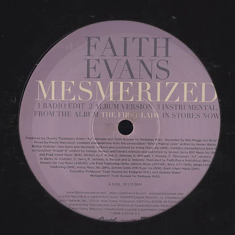 Faith Evans - Mesmerized