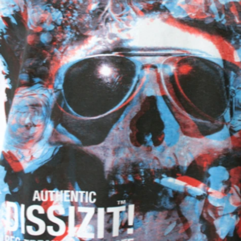 Dissizit! - 3D smokin skull T-Shirt