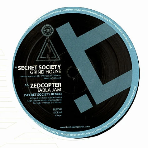 Secret Society / Zedcopter - Grind house / tabla jam remix