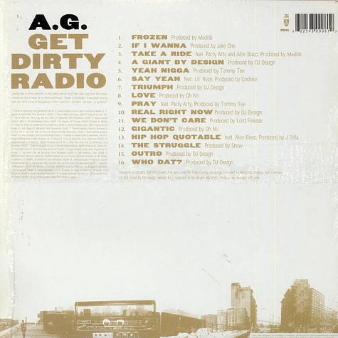 AG - Get Dirty Radio