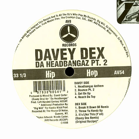 Davey Dex - Da Headbangaz Pt. 2