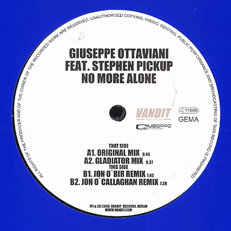 Giuseppe Ottaviani - No more alone feat. Stephen Pickup
