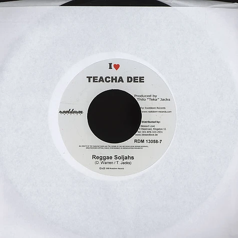 Teacha Dee / Marlene Johnson - Reggae souljahs / i'm in love