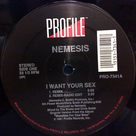 Nemesis - I Want Your Sex