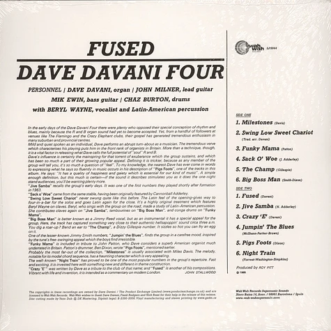 The Dave Davani Four - Fused!