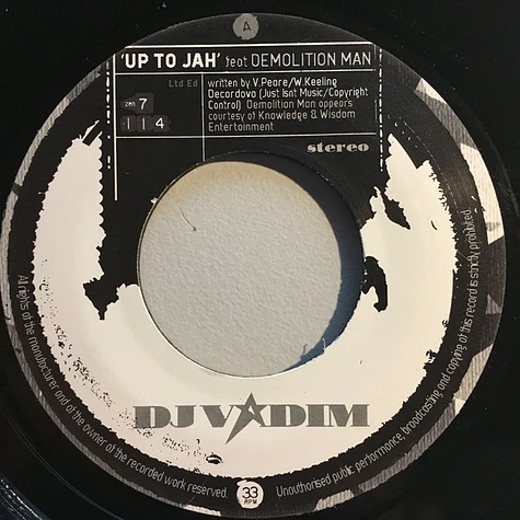 DJ Vadim - Up To Jah / Leaches