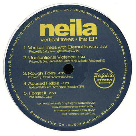 Neila - Vertical Trees EP