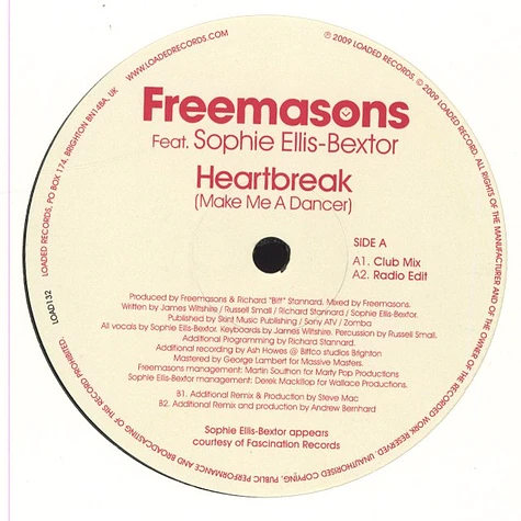 Freemasons - Heartbreak feat. Sophie Ellis Bextor