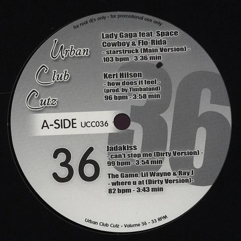 Urban Club Cutz - Volume 36