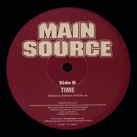 Main Source - Looking At The Front Door (Uncut) / Time