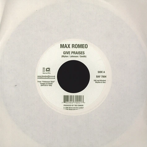 Max Romeo / Prince Jazzbo - Give Praises / Live Good Today