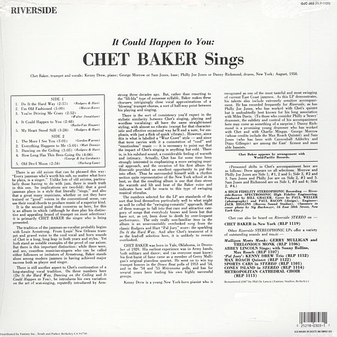 Chet Baker - It Could Happen To You