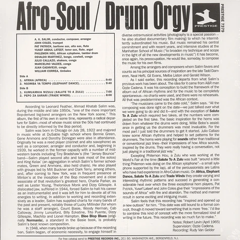 A.K.Salim - Afro-Soul - Drum Orgy