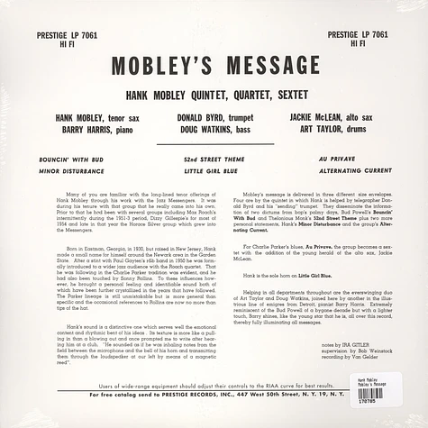 Hank Mobley - Mobley's Message