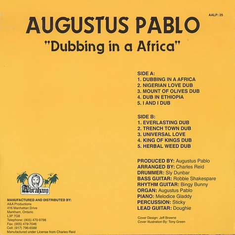 Augustus Pablo - Dubbing In A Africa