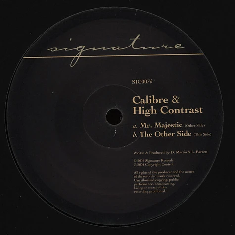 Calibre & High Contrast - Mr Majestik