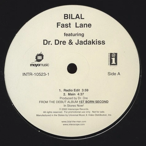 Bilal - Fast lane feat. Dr.Dre & Jadakiss