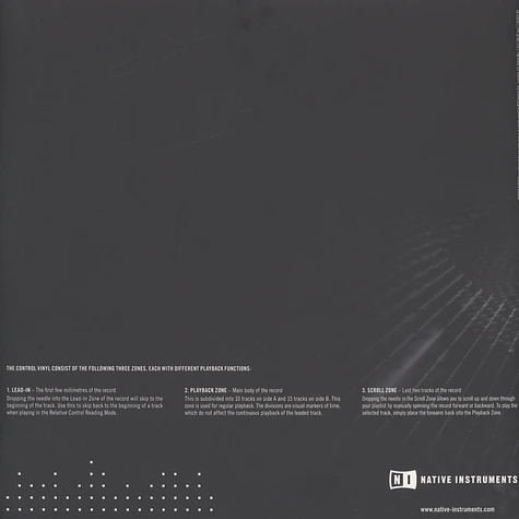 Native Instruments - Traktor Scratch Control Vinyl Black MK1