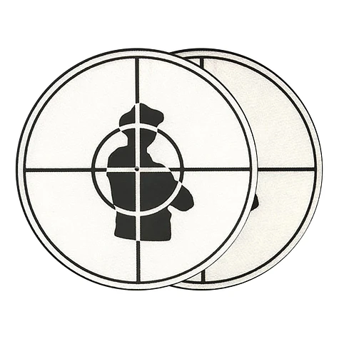 Sicmats - Public Enemy Scope Slipmats (White/Black)