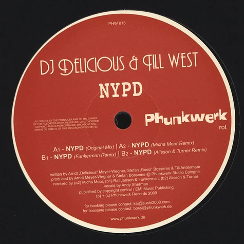 DJ Delicious & Till West - NYPD