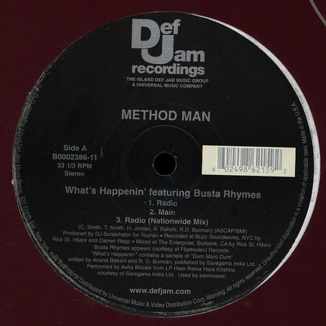 Method Man - What's Happenin'