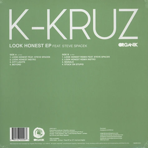 K-Kruz - Look Honest EP with Steve Spacek