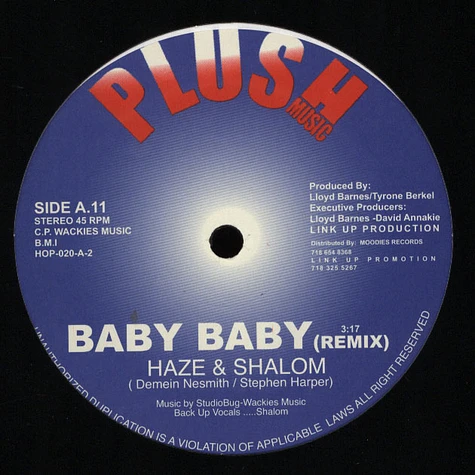 Shalom & Haze / Shalom & Haze - Baby Baby / Baby Baby Remix