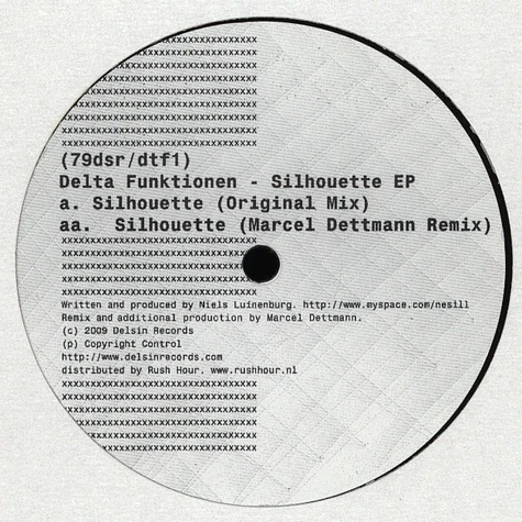 Delta Funktionen - Silhouette Marcel Dettmann Remix