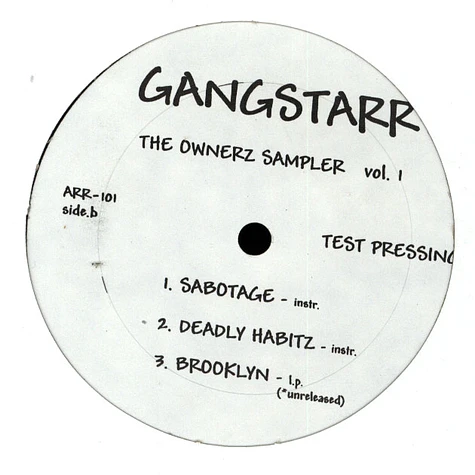 Gang Starr - Ownerz sampler vol. 1