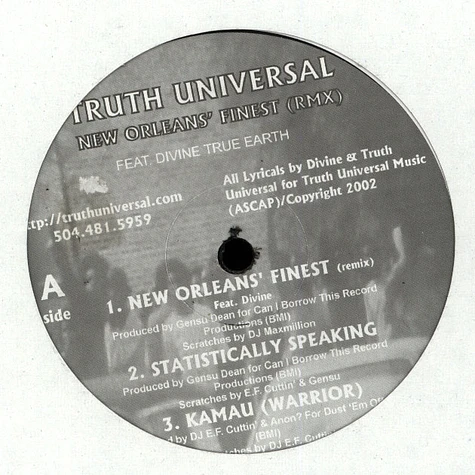 Truth Universal - New Orleans's Finest