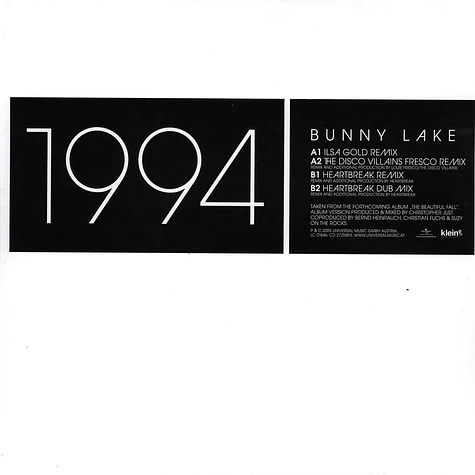 Bunny Lake - 1994