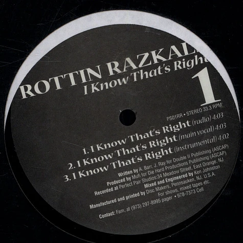 Rottin Razkals - I Know That's Right