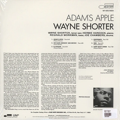 Wayne Shorter - Adam's Apple