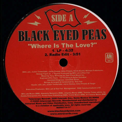 Black Eyed Peas - Where is the love ?