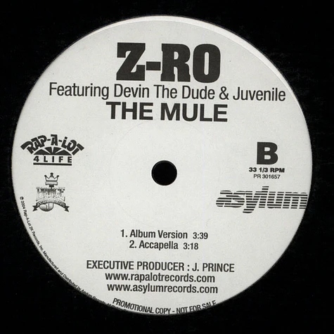 Z-Ro - The mule feat. Devin The Dude & Juvenile