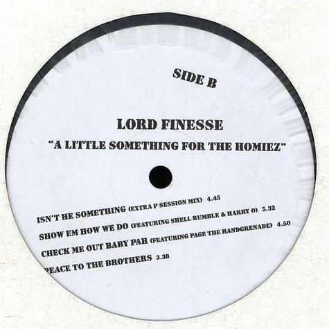 Lord Finesse - A Little Something For The Homiez