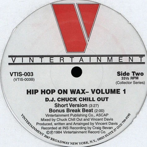 DJ Chuck Chill Out - Hip hop on wax volume 1