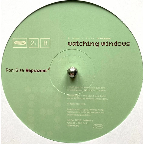 Roni Size / Reprazent - Watching Windows